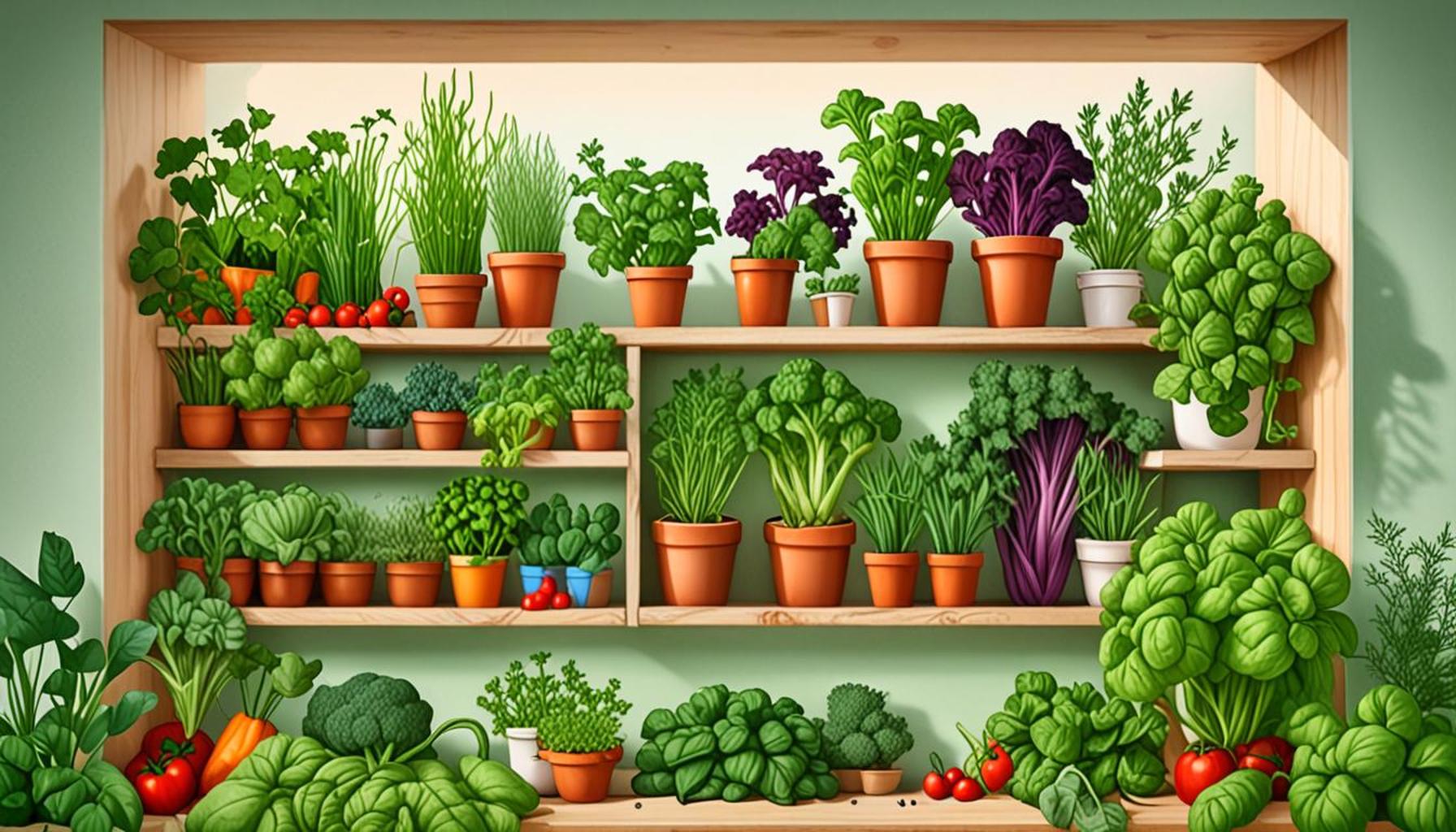 Easy-to-Grow Herbs and Vegetables Organically in Small Spaces